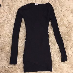 TOBI size small black dress (off shoulder)